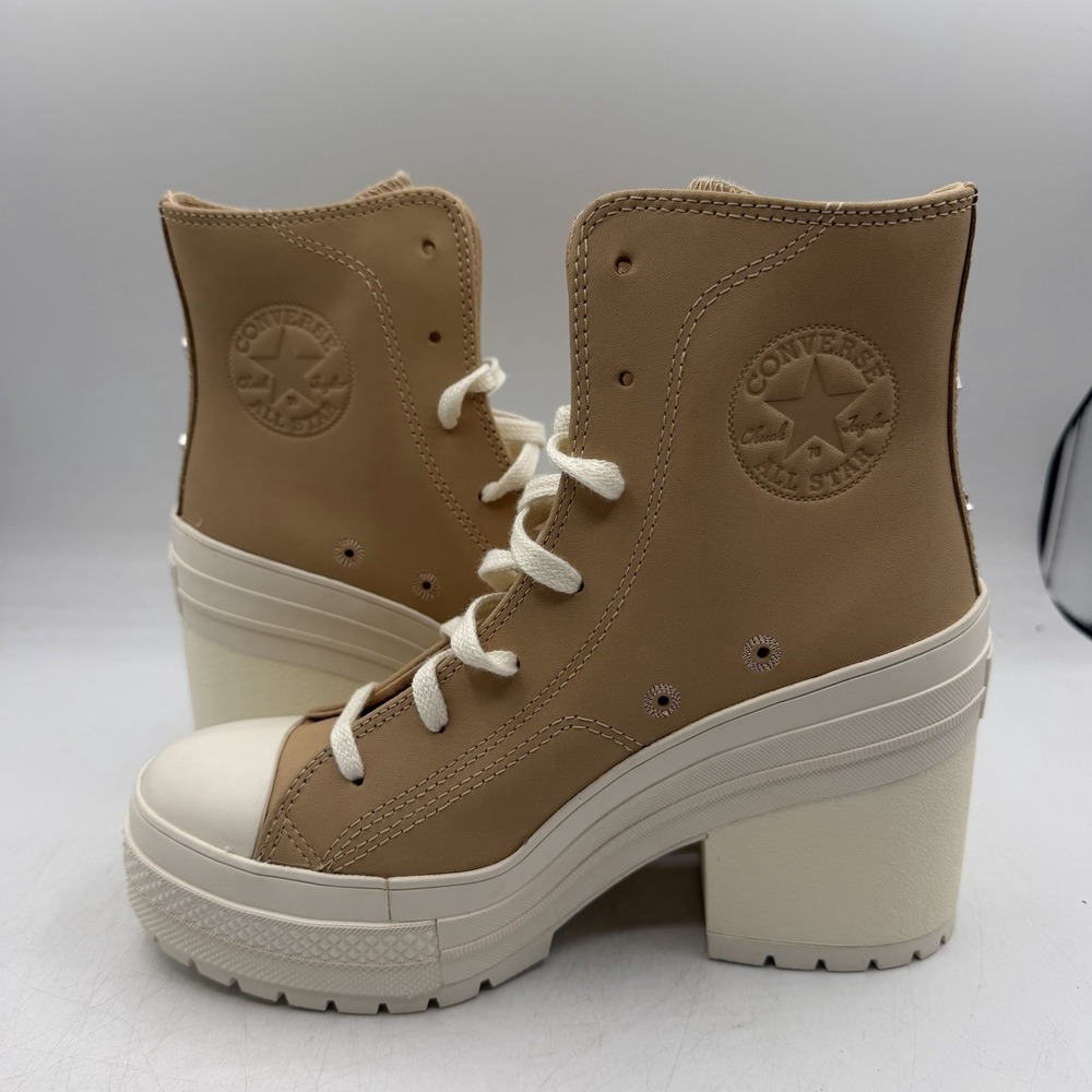 Converse Chuck 70 De Luxe Heel Western Glam Boots Womens Sz 7 Leather Platform